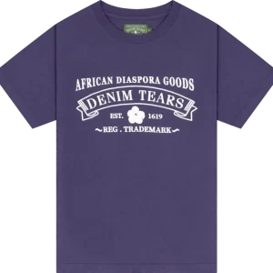 Purple Denim Tear T Shirt