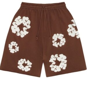 Boxing Shorts Brown Denim Tears
