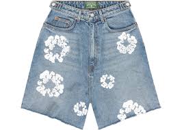 Jean Denim Tears Jean Shorts