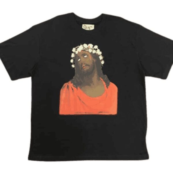 Black Denim Tears Jesus Shirt