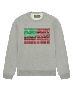 Logo Flag Crewneck Sweatshirt Denim Tears