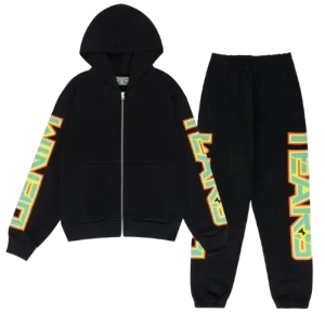 Spring Gardens Zip Denim Tears Tracksuit Black