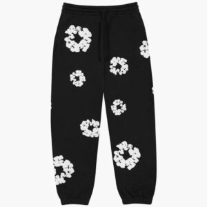 Sweatpants Black Mono Cotton Wreath
