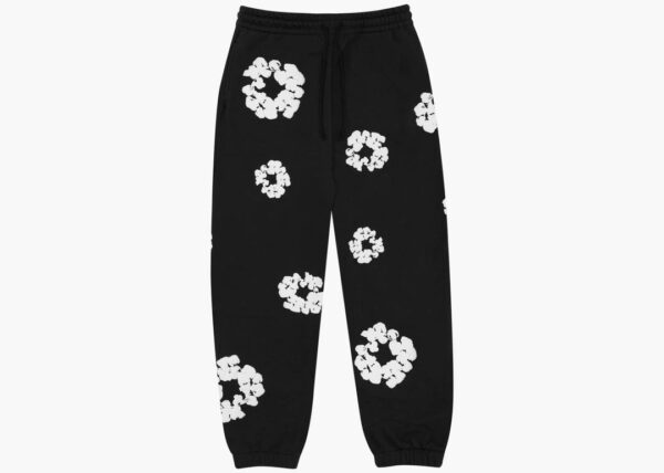 Sweatpants Black Mono Cotton Wreath